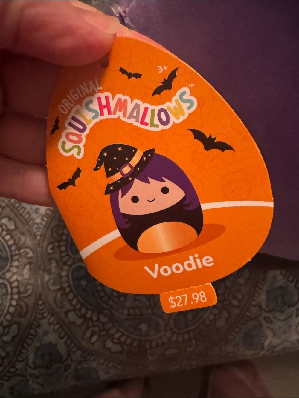 NWT Purple Witch Squishmallows Plush stuffie - Voodie
